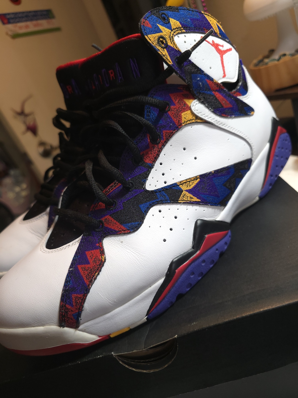 Air Jordan 7 Retro "Nothing But Net" (also known as the "Sweater"  Size 12